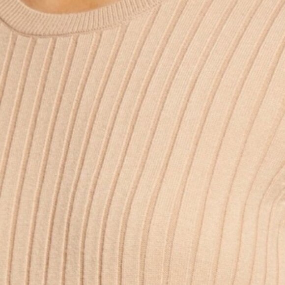 Wayf x BFF Hollie Long Sleeve Sweater Dress Camel - Picture 4 of 13